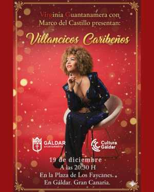 Virginia Guantanamera y Marco del Castillo presentan “Villancicos Caribeños” en Gáldar