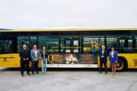 La Feria Europea del Queso arranca su promoción con dos vehículos de Guaguas Municipales