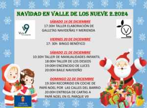 Papá Noel visita San Gregorio y Valle de los Nueve antes de Navidad