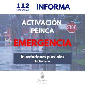 El Gobierno actualiza la situación y mantiene en emergencia por riesgo de inundaciones pluviales a La Gomera