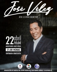 José Vélez se reencontrará con el público grancanario en un concierto que dará en abril en Telde