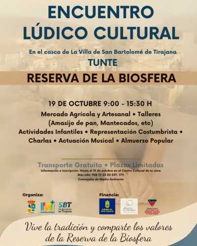Tunte acogerá el encuentro lúdico cultural de la Reserva de la Biosfera