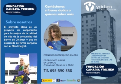 El proyecto Elena de Yrichen sobre prevención de adicciones se suma al Plan Integral de Jinámar