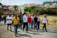 Unas 250 personas peregrinan a Anzo desde Huertas del Rey por Santa Rita