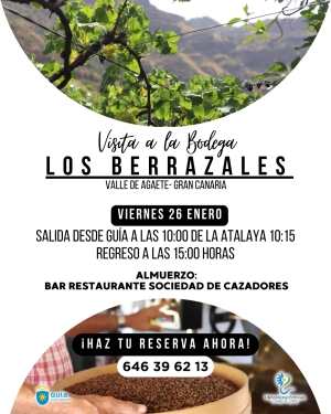 La Universidad Popular de Guía visita este viernes la Bodega de Los Berrazales