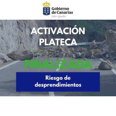 El Gobierno de Canarias desactiva el PLATECA por riesgo de desprendimientos en las islas