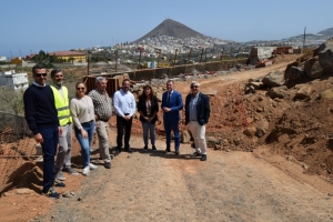 Gáldar avanza en la obra de urbanización de las 52 viviendas sociales de El Roque