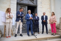 Román Rodríguez participa del inicio de la rehabilitación del Templo Masónico de Santa Cruz