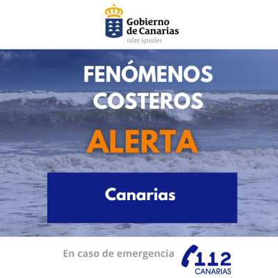 El Gobierno declara la situación de alerta por fenómenos costeros en Canarias