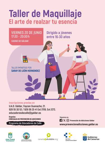 El programa Educadores de Calle organiza un taller de maquillaje el 20 de junio
