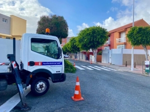 EL Ayuntamiento traslada los trabajos de mantenimiento de la arboleda a la urbanización La Hoyeta, en San Antonio