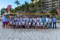 El campamento de entrenamiento de  vóley playa en Mogán acoge a 190  participantes internacionales