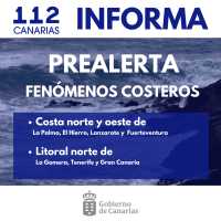 El Gobierno de Canarias declara la situación de prealerta por fenómenos costeros en el archipiélago