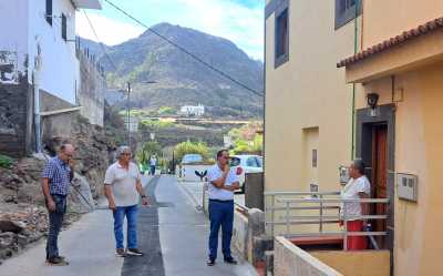 El Ayuntamiento de Guía culmina las obras de renovación de la red de saneamiento de  Las Boticarias