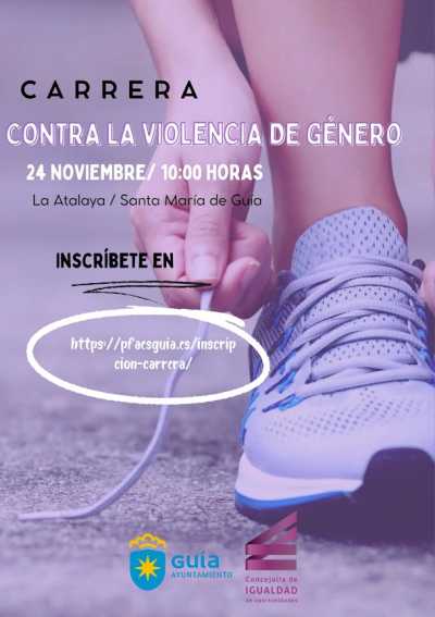 La Concejalía de Igualdad convoca a la participación en la carrera del domingo 24 por el Día Internacional de la Eliminación de la Violencia contra la Mujer