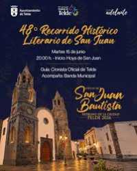 El 48º Recorrido Histórico-Literario de San Juan homenajea a José Estupiñán Milán y a la Real Sociedad Económica del País de Gran Canaria