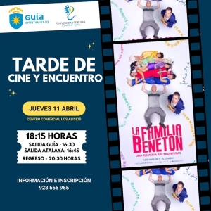 Las “Tardes de Cine y Encuentro” de la Universidad Popular de Guía permitirán disfrutar de la comedia española ‘La Familia Benetón’