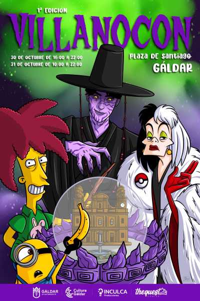 Gáldar acoge la primera edición de la Villano-con, una alternativa familiar para Halloween en la Plaza de Santiago