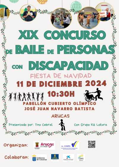 XIX Concurso de Baile de personas con discapacidad - Fiesta de Navidad Arucas 2024