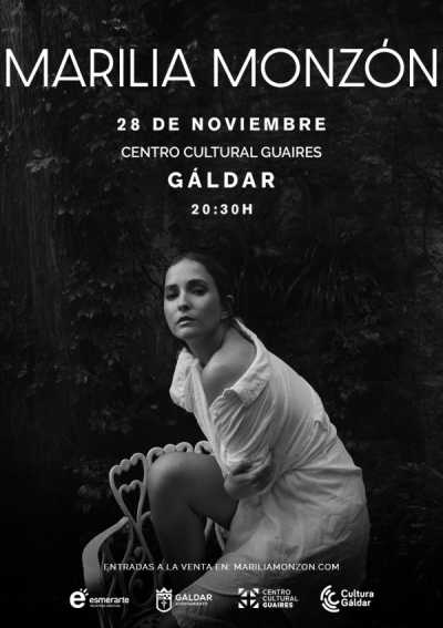 Marilia Monzón llega al Centro Cultural Guaires el 28 de noviembre