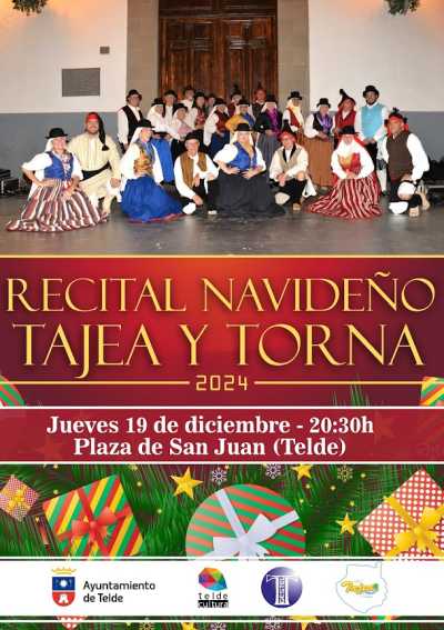 La plaza de San Juan acoge el tradicional recital navideño de la agrupación musical Tajea y Torna