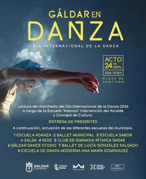 La Plaza de Santiago acoge este viernes la lectura del manifiesto del Día de la Danza y la actuación de las escuelas del municipio