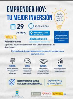El Ayuntamiento de Guía ofrece el taller ‘Emprender hoy: tu mejor versión’ para personas interesadas en iniciar un negocio