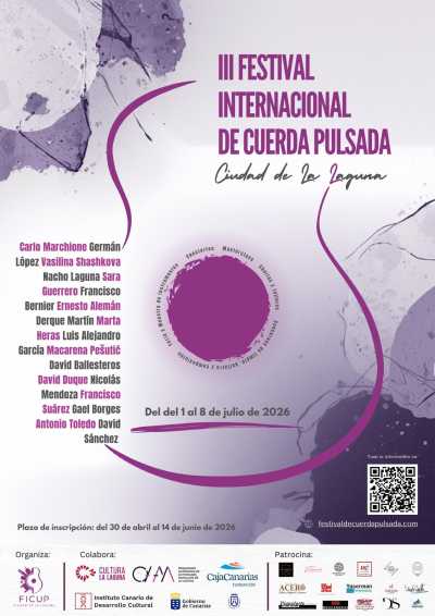 El Festival Internacional de Cuerda Pulsada abre la inscripción para las masterclass, talleres y concursos que tendrán lugar en el marco de su tercera edición