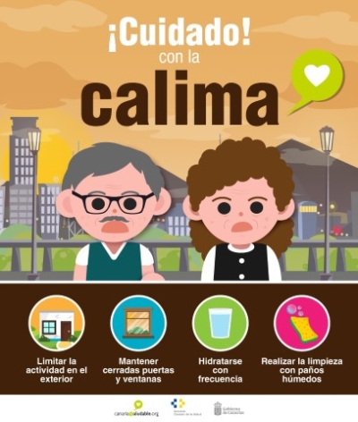 Sanidad recomienda a las personas más sensibles tomar precauciones ante la presencia de calima