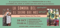 Naiara Del Pino Sosa presenta mañana viernes en el Gastromercado de Guía su nuevo libro ‘La sombra del amor. El sueño que nos unió’