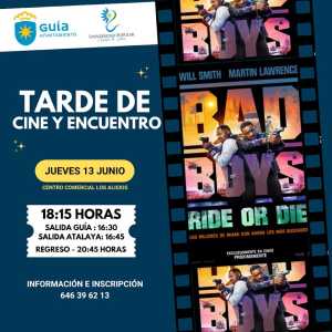 Las ‘Tardes de Cine y Encuentro’ de la Universidad Popular de Guía permitirán disfrutar de la película ‘Bad Boys’