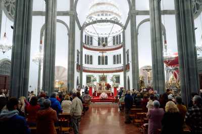 Las condiciones climatológicas impiden que la patrona de la Villa de Moya salga en procesión