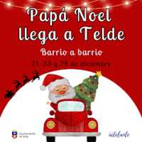 Papá Noel recorrerá todos los barrios de Telde en tres jornadas maratonianas