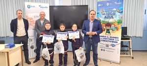 Gurene Díaz, del CEIP Nicolas Aguiar, ganadora nacional del Concurso Digital de Aqualia sobre el cuidado del agua y la Tierra