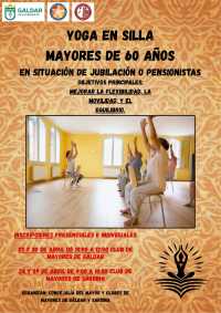 El Ayuntamiento de Gáldar impulsa clases de yoga en silla para mayores de 60 años