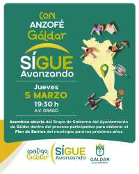 Anzofé celebra este jueves 5 de marzo, la 13ª asamblea del itinerario ‘Contigo, Gáldar Sigue Avanzando’