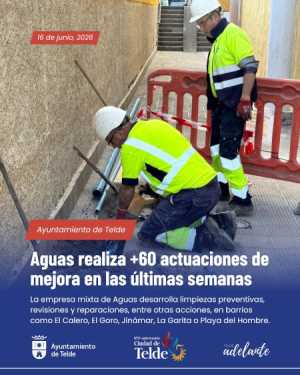 La Concejalía de Aguas coordina más de 60 actuaciones de mejora en la red municipal durante las últimas semanas