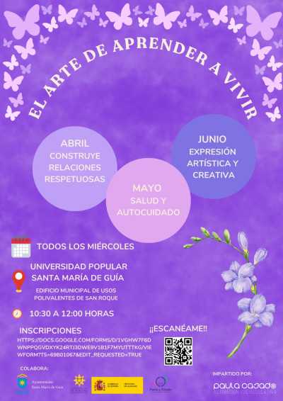 La Concejalía de Igualdad pone en marcha el programa ‘El arte de aprender a vivir’ para fomentar el bienestar emocional y las relaciones saludables