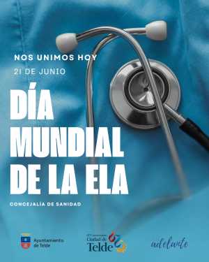 Telde se ilumina de verde para visibilizar la lucha contra la ELA