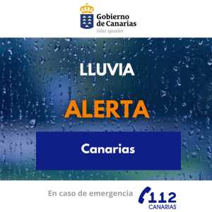 El Gobierno de Canarias actualiza la situación y pasa a alerta por lluvia en el archipiélago