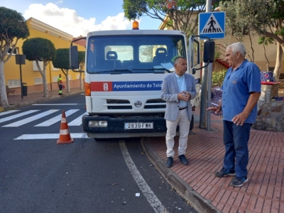 Telde realiza el mantenimiento de la arboleda en el barrio de Las Huesas