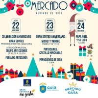 El Mercado de Guía cumple su primer aniversario este fin de semana y lo celebra con actuaciones musicales, grandes sorteos, castillos hinchables y los Papagüevos de Guía