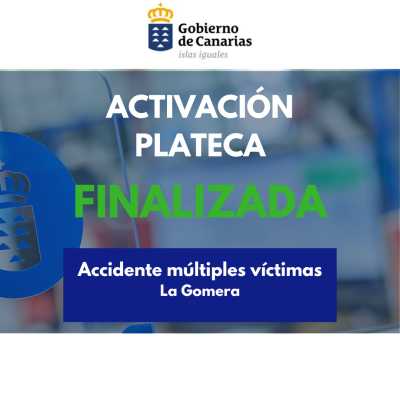 El Gobierno de Canarias finaliza la alerta por el accidente de múltiples víctimas en La Gomera
