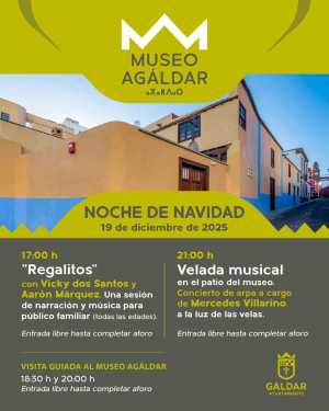 El Museo Agáldar celebra su “Noche de Navidad” con visitas guiadas, narración y música a la luz de las velas
