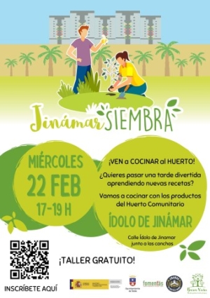 Jinámar acoge la próxima semana un taller de cocina con los productos del huerto comunitario