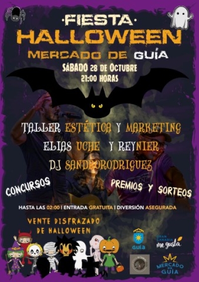 El Mercado de Guía celebra Halloween este fin de semana con premios para los mejores disfraces y maquillajes