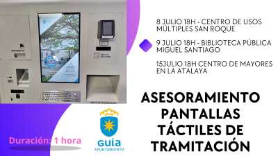 Nuevas sesiones de asesoramiento personalizado de las pantallas táctiles en San Roque, la Biblioteca Pública y el Centro de Mayores