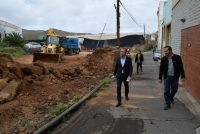 Arranca la obra de ensanche de la calle Coruña, en Nido Cuervo