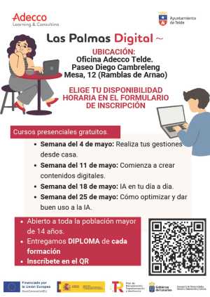 Telde impulsa la formación digital con un programa gratuito y accesible para toda la ciudadanía