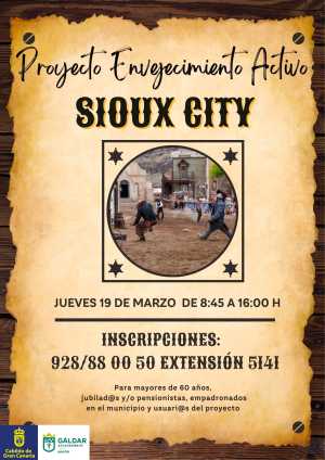 El proyecto Envejecimiento Activo organiza una visita al poblado del Oeste americano Sioux City Park